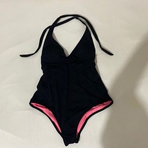 Black one piece swimsuit
